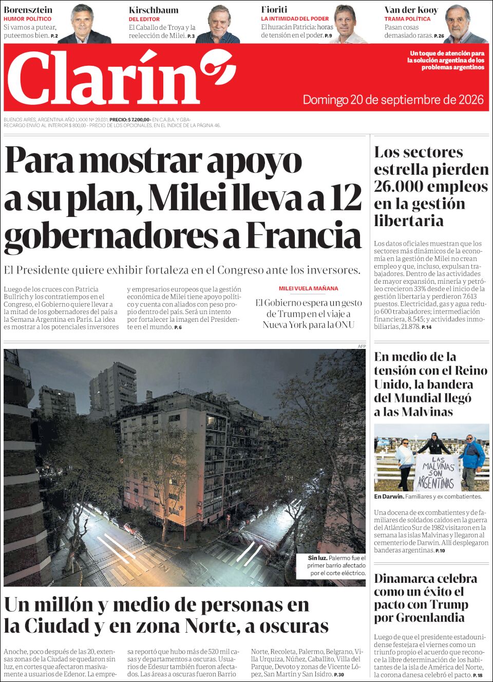 Media Panel - Developments and Systems | ESTILO Z CORRIENTES - Tapa del diario Clarín 