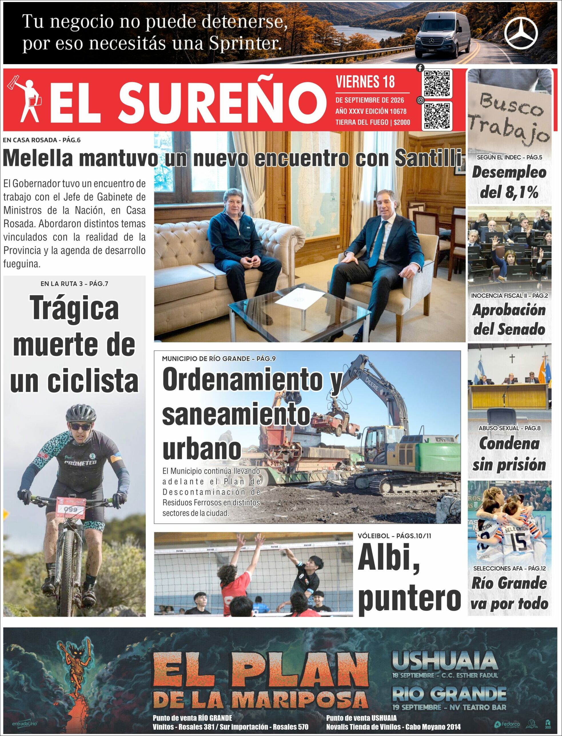 Media Panel - Developments and Systems | ESTILO Z CORRIENTES - Tapa del diario El Sureño