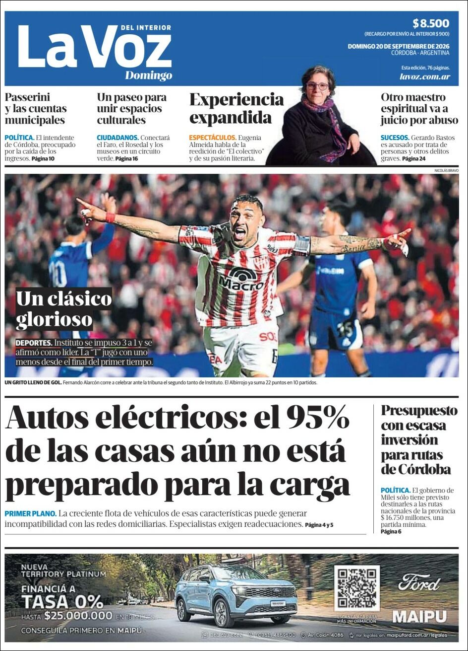 Media Panel - Developments and Systems | ESTILO Z CORRIENTES - Tapa del diario La Voz
