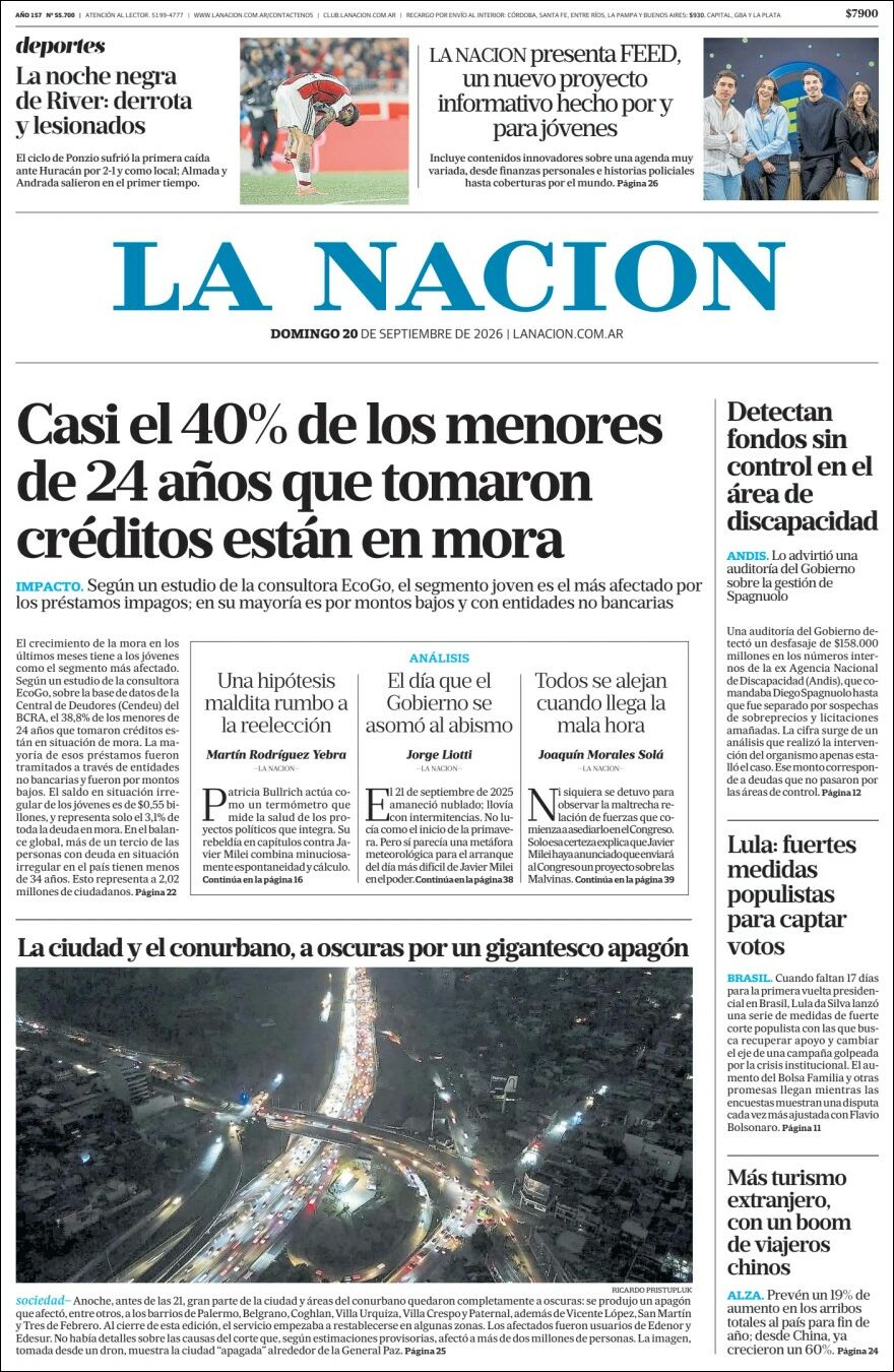 Media Panel - Developments and Systems | ESTILO Z CORRIENTES - Tapa del diario La Nación